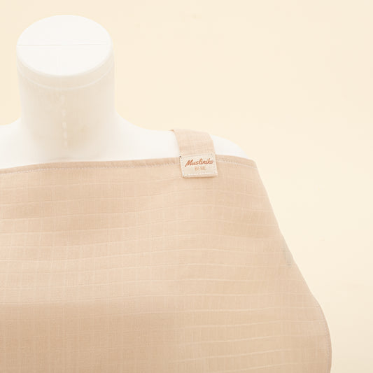 Çift Katlı Muslin Emzirme Önlüğü - Kumsal Beji Muslin