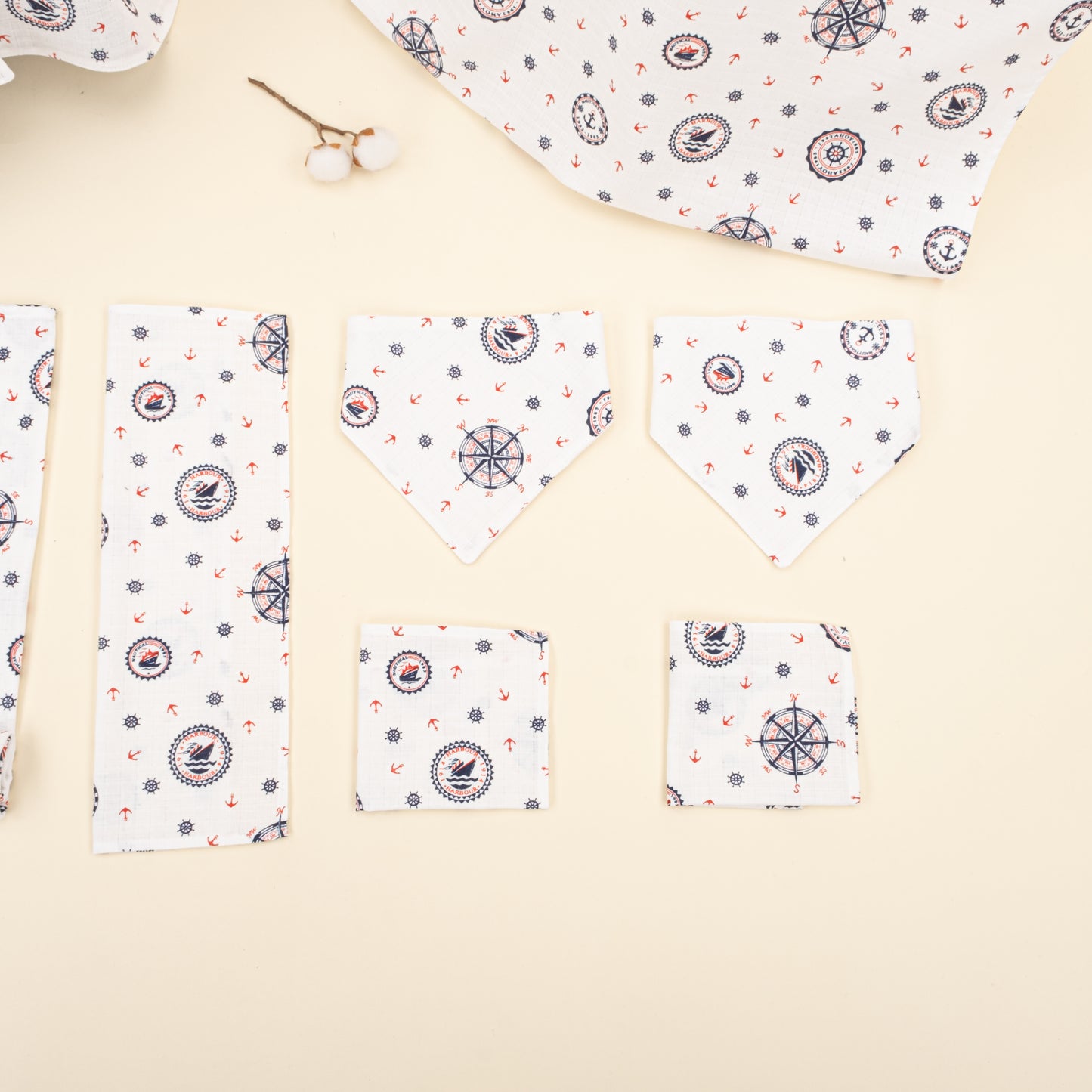 9 Parça Avantajlı Set - Tek Taraflı - Mavi Gemi