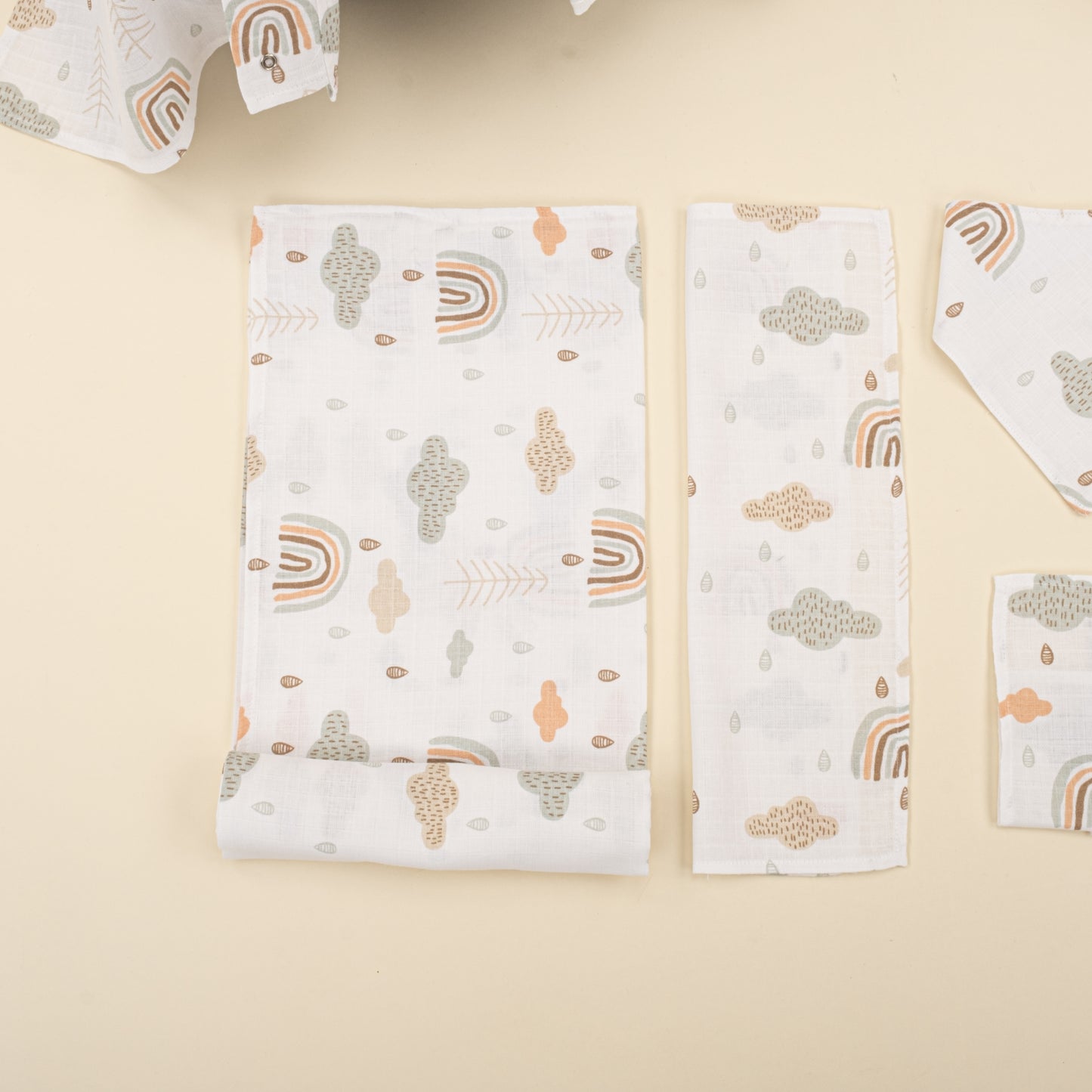 9 Parça Avantajlı Set - Tek Taraflı - Yeşil Gökkuşağı