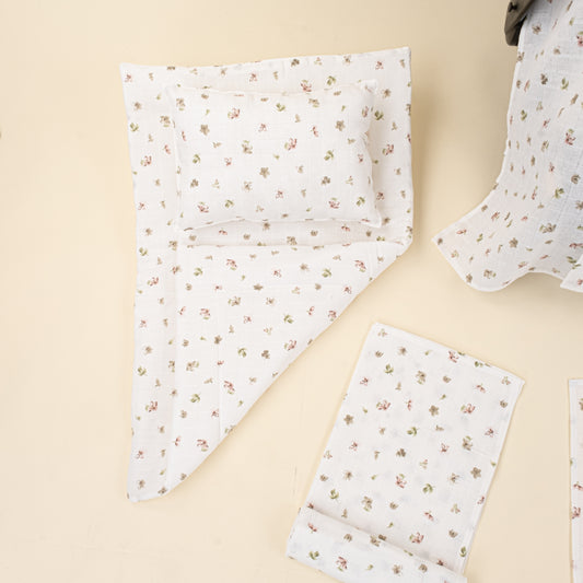 11 Parça Avantajlı Set - Tek Katlı - Çiçekler