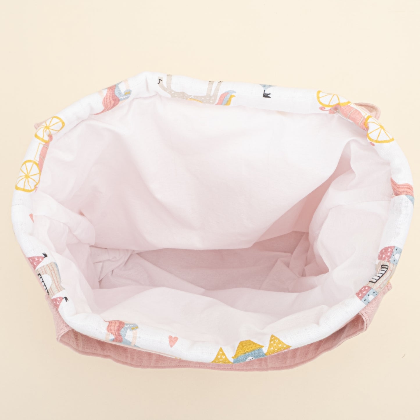 Bebek Bakım Çantası - Pudra Muslin - Sindirella