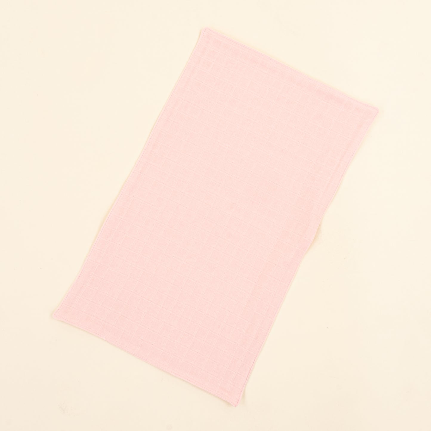 Önlük ve Mendil Seti - Tek Taraflı - Şeker Pembe Muslin