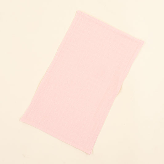 Önlük ve Mendil Seti - Tek Taraflı - Şeker Pembe Muslin