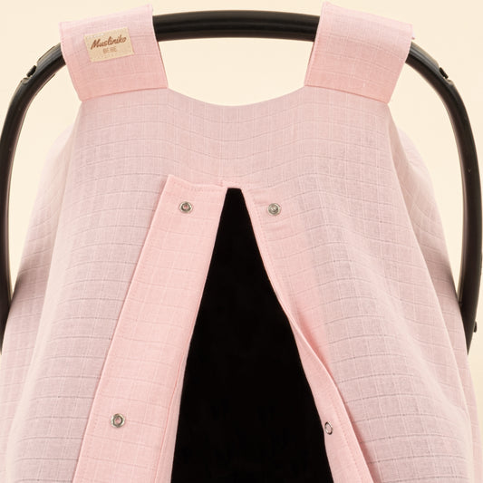 Puset Örtüsü - Tek Taraflı - Şeker Pembe Muslin