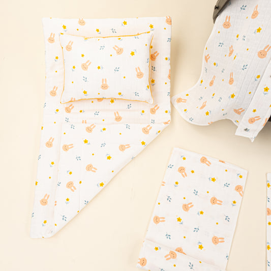 11 Parça Avantajlı Set - Tek Katlı - Turuncu Tavşan