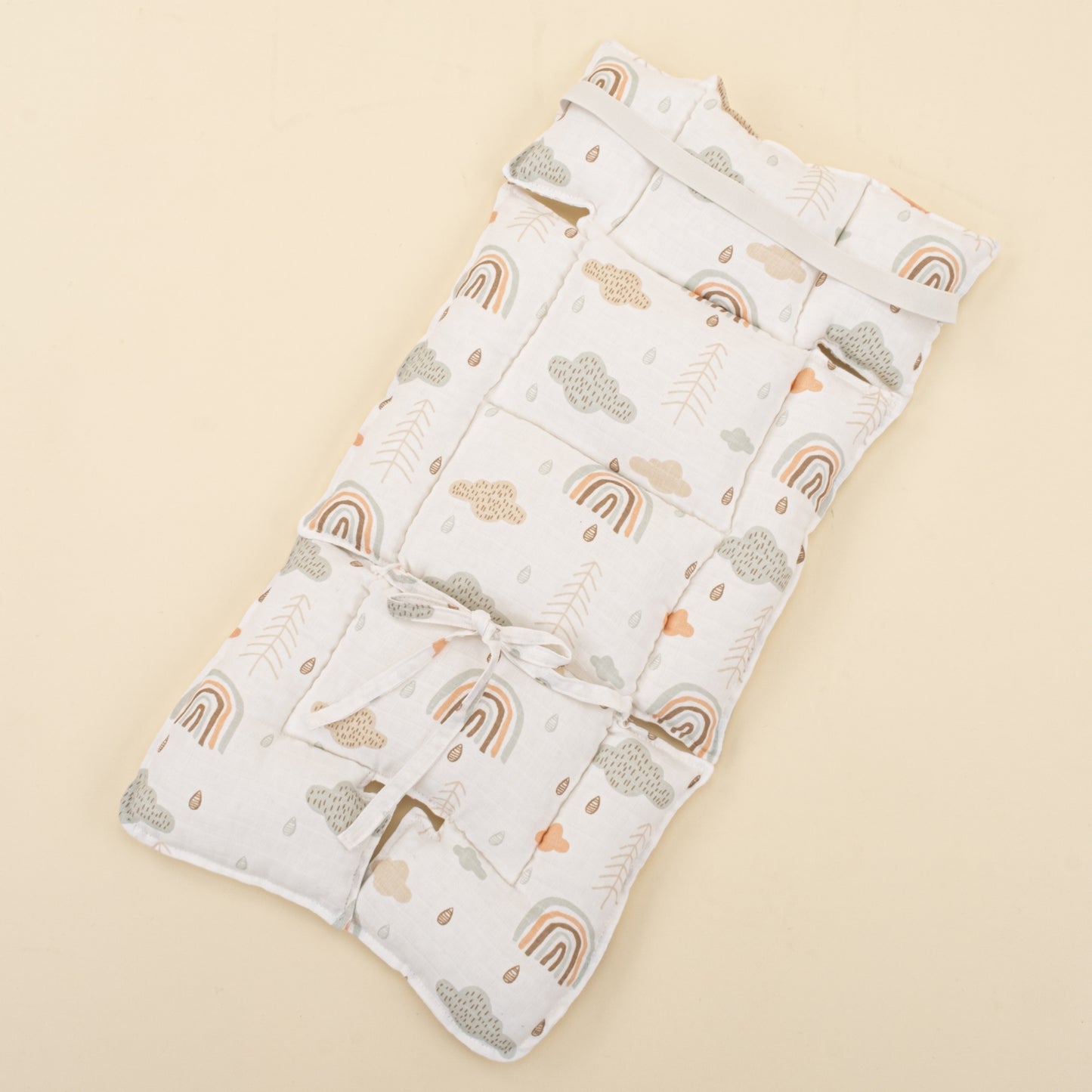 Bebek Arabası Minderi - Yeşil Gökkuşağı