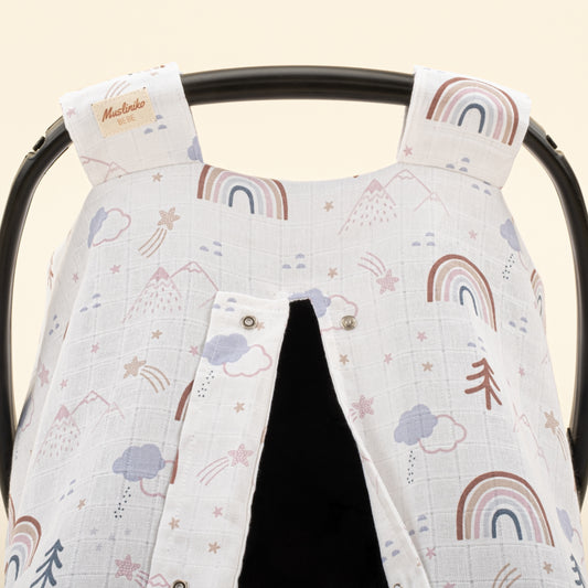 Puset Örtüsü - Tek Taraflı - Pastel Gökkuşağı