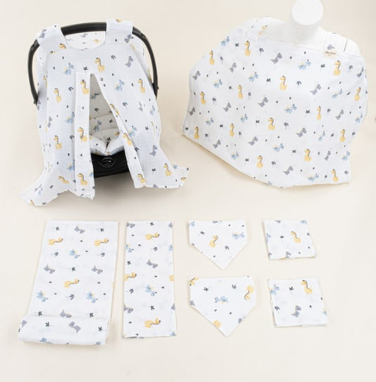 9 Parça Avantajlı Set - Tek Taraflı - Dino