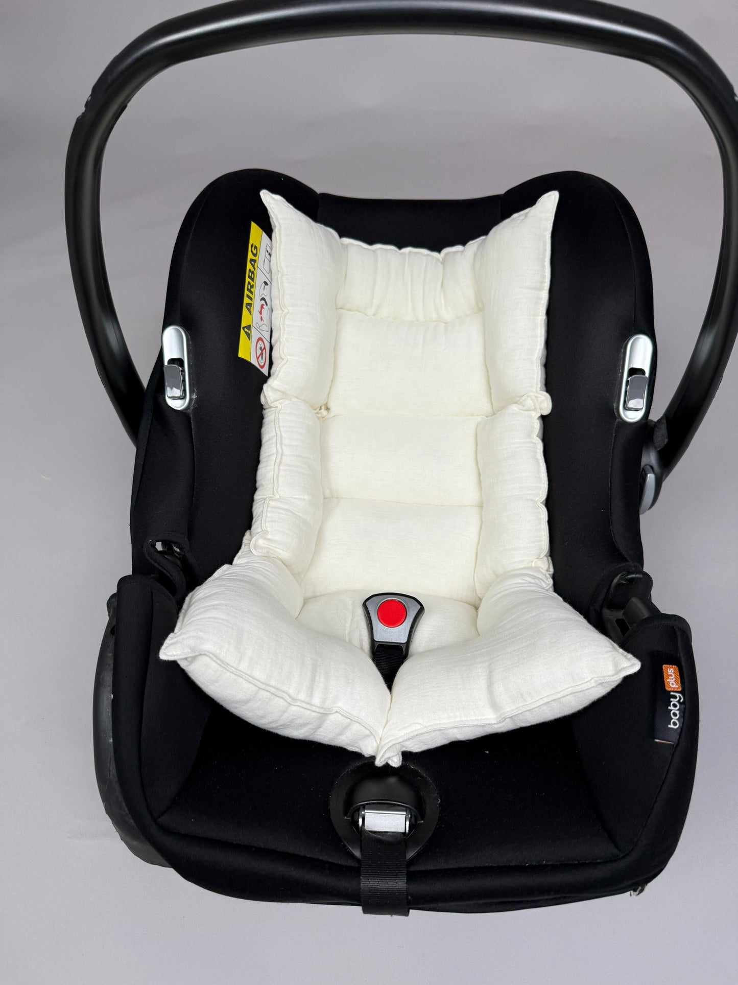 2 Katlı Muslin kumaş Puset Minderi - Krem