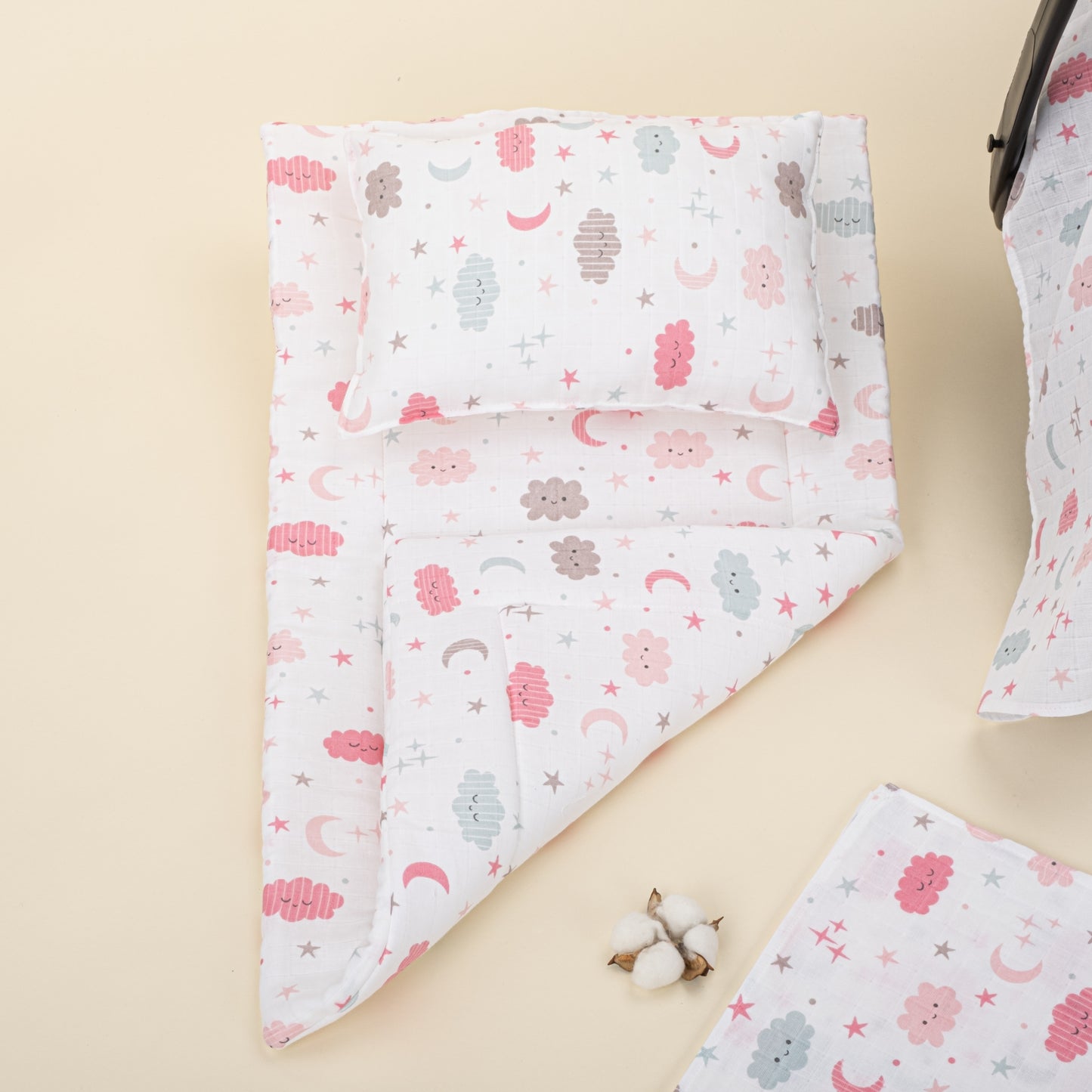 11 Parça Avantajlı Set - Tek Taraflı - Pembe Bulut