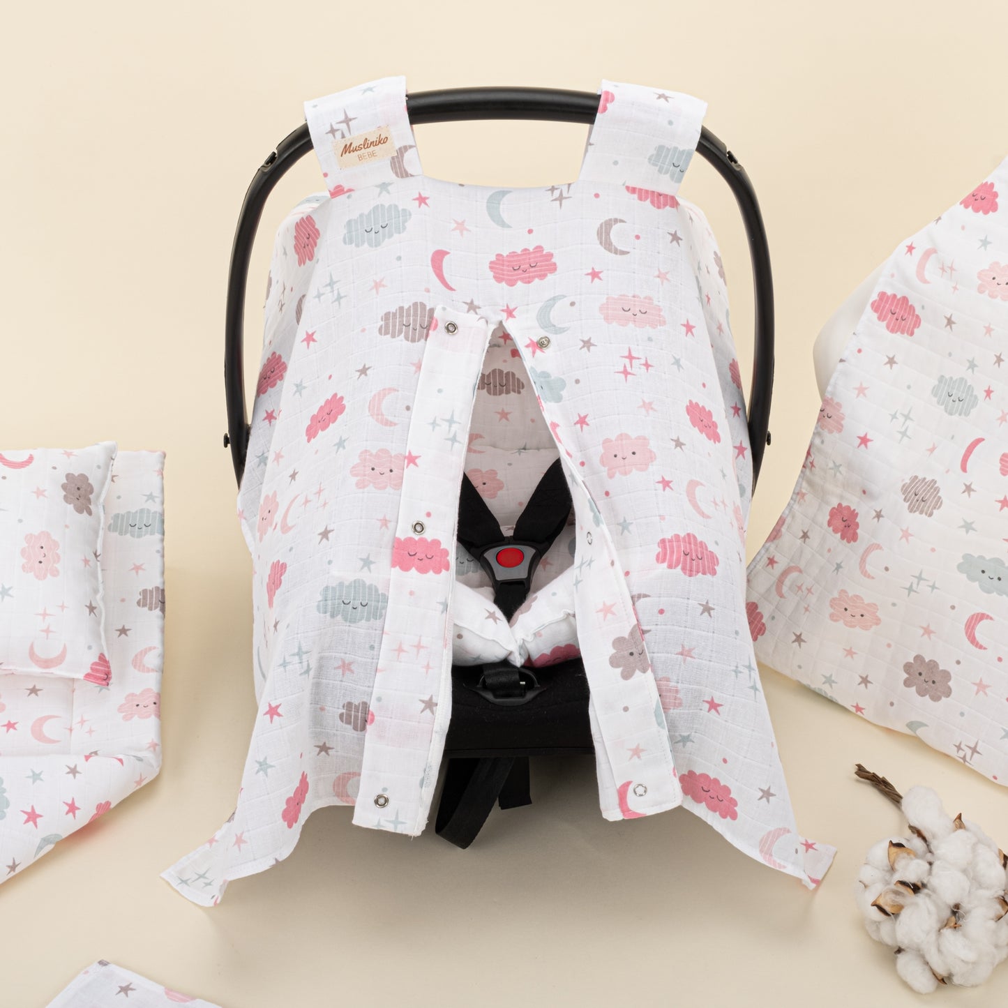 11 Parça Avantajlı Set - Tek Taraflı - Pembe Bulut