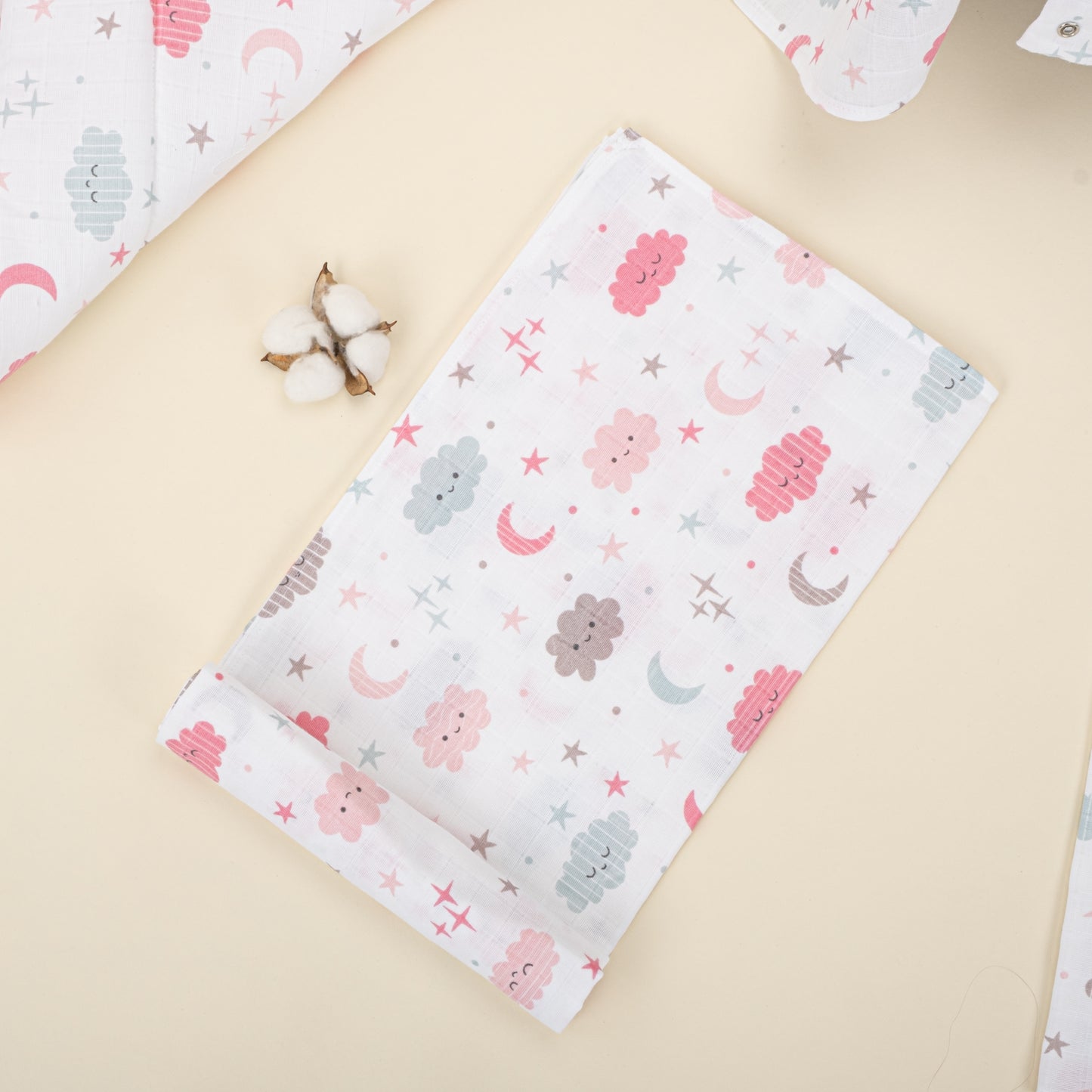 11 Parça Avantajlı Set - Tek Taraflı - Pembe Bulut