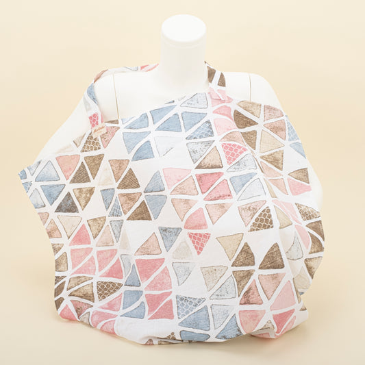 Çift Katlı Muslin Emzirme Önlüğü - Retro