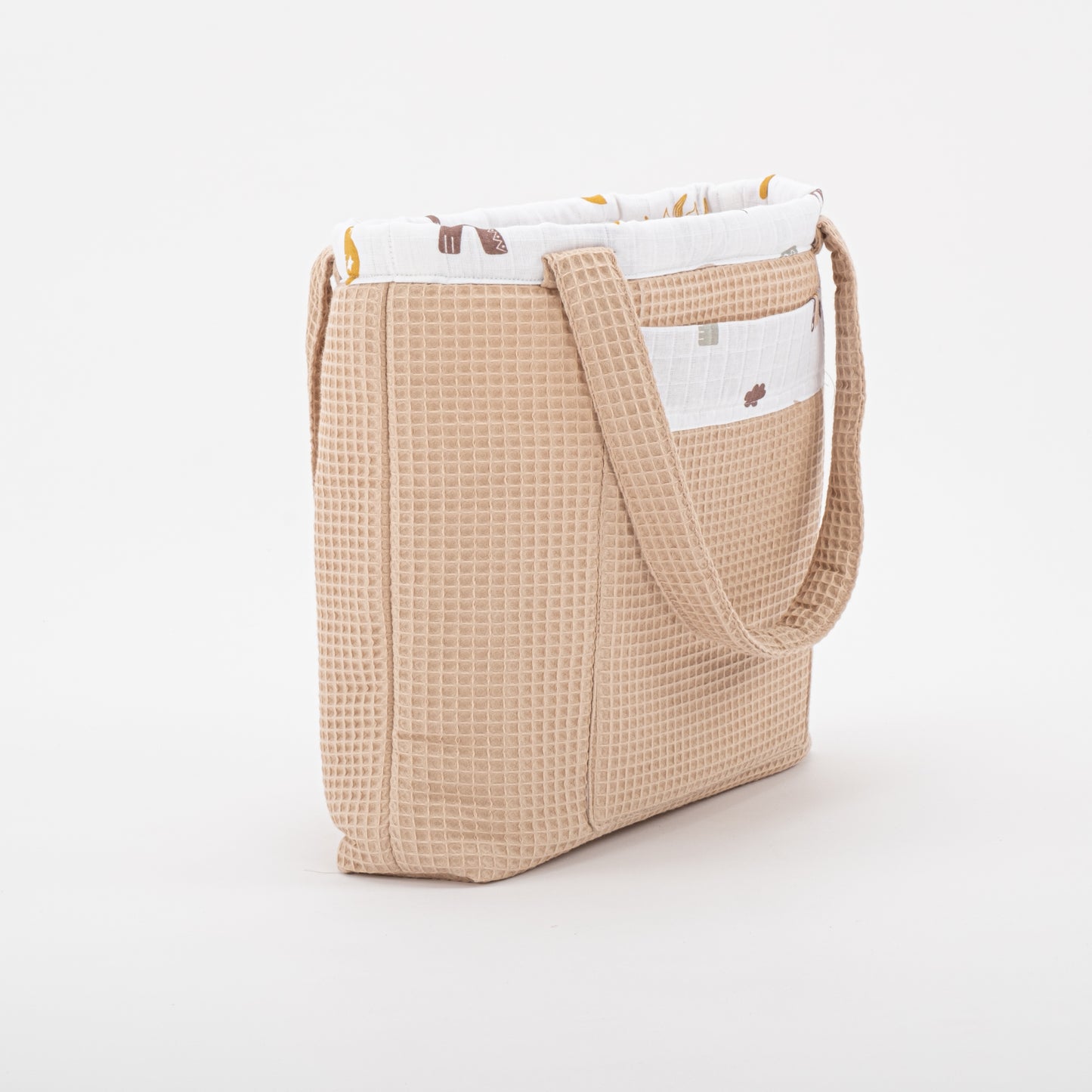 Bebek Bakım Çantası - Kumsal Beji Petek - Galaksi ve Harfler