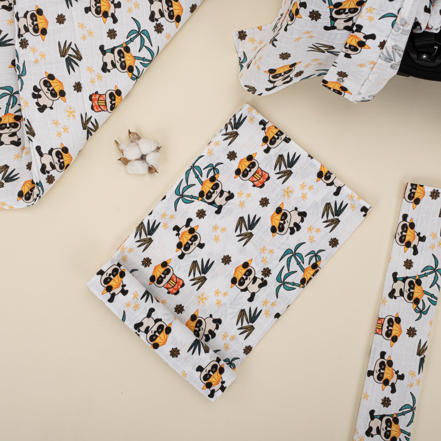 11 Parça Avantajlı Set - Tek Taraflı - Tropikal Panda