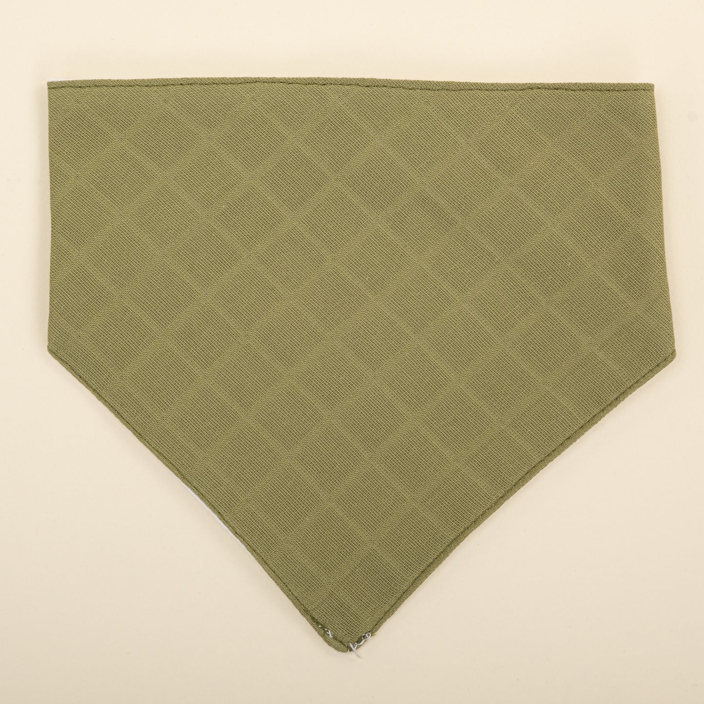 Önlük ve Mendil Seti - Çift Taraflı - Koyu Fıstık Yeşili Müslin - Koala