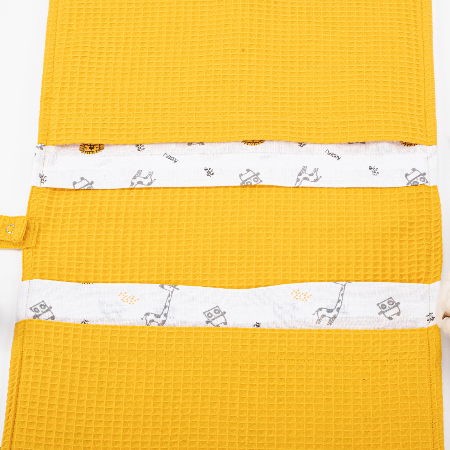 Organizer Bebek Bakım Çantası - Hardal Petek - Zürafa