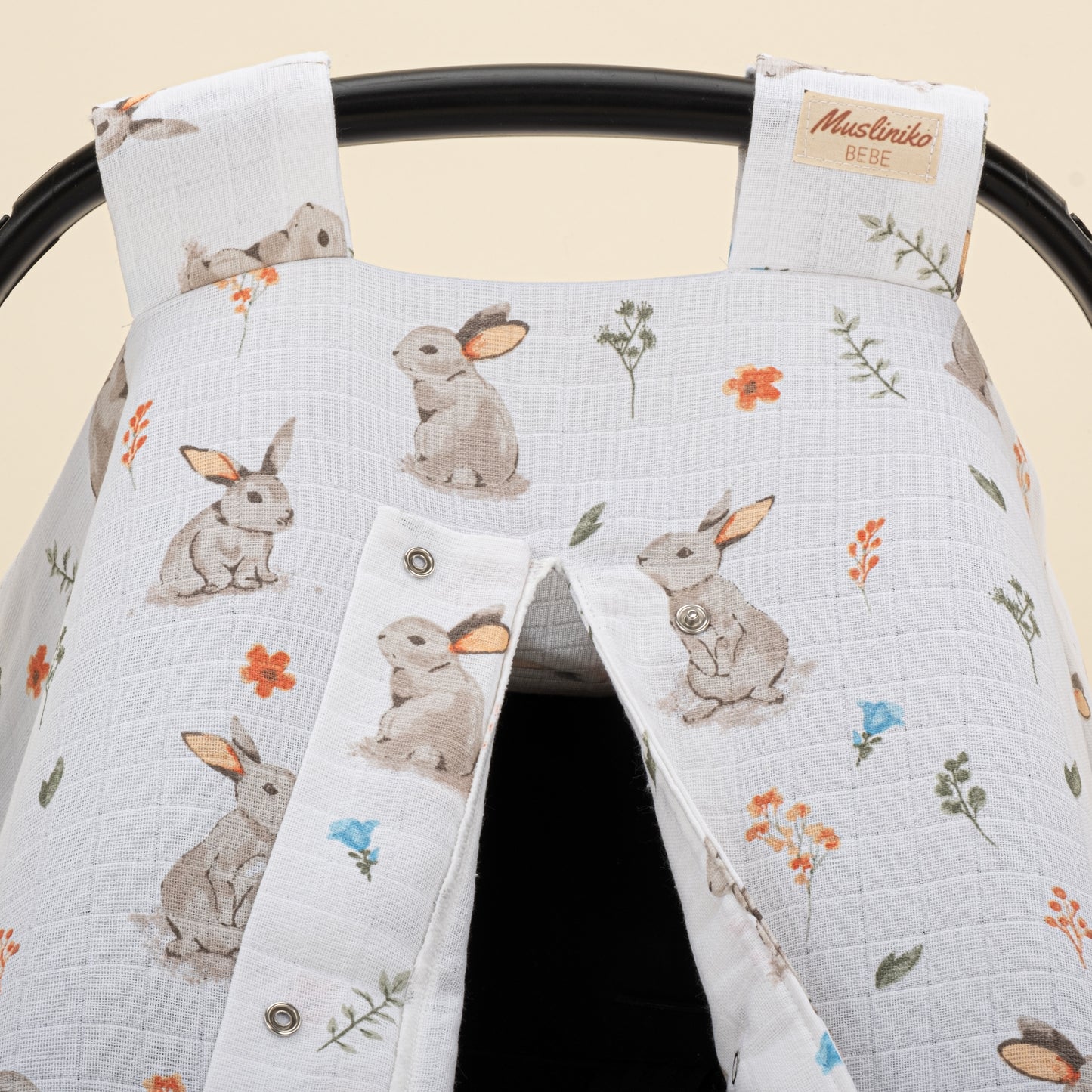 Puset Örtüsü - Tek Taraflı - Kahverengi Tavşan