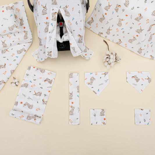 11 Parça Avantajlı Set - Tek Taraflı - Kahverengi Tavşan