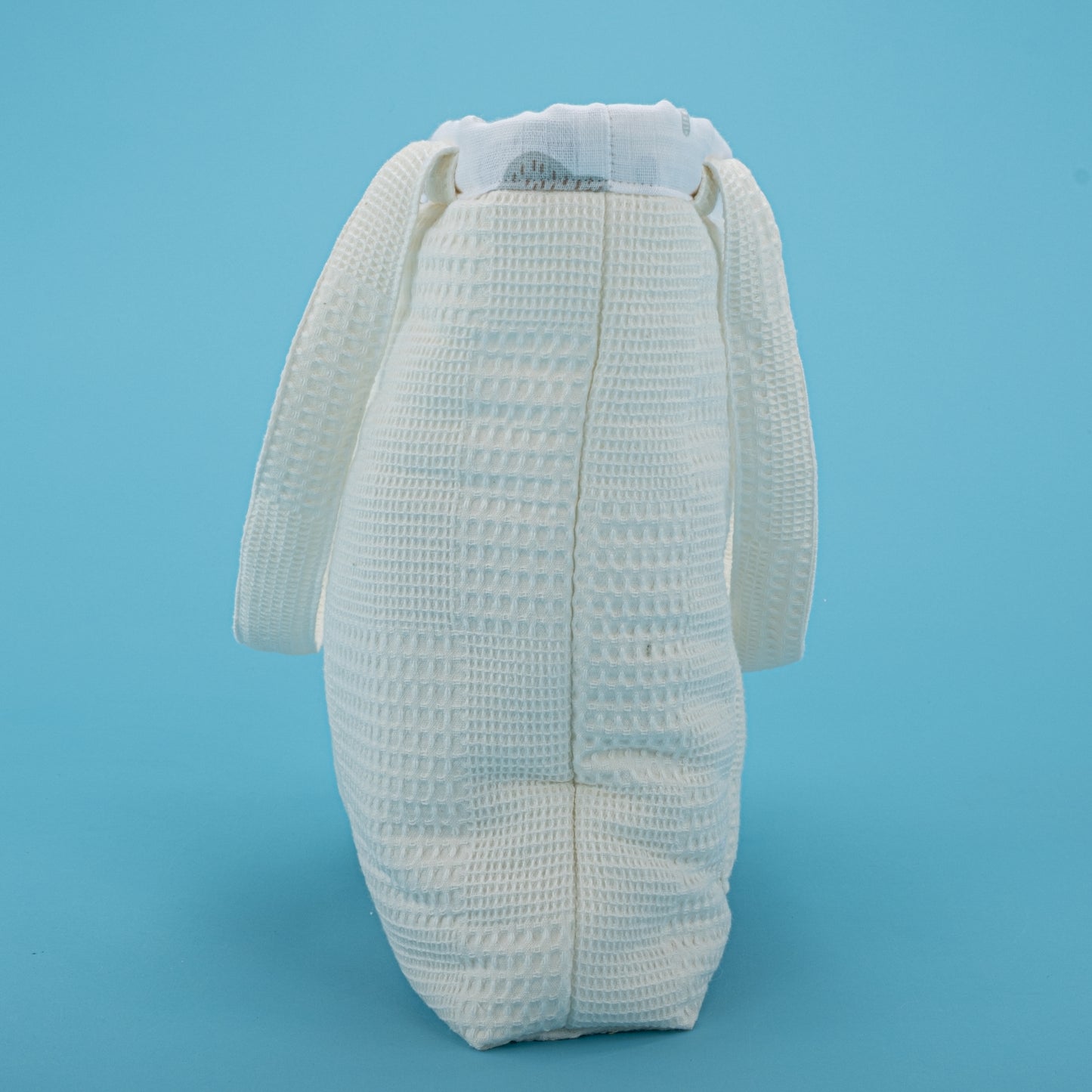 Bebek Bakım Çantası - Krem Waffle - Yeşil Gökkuşağı