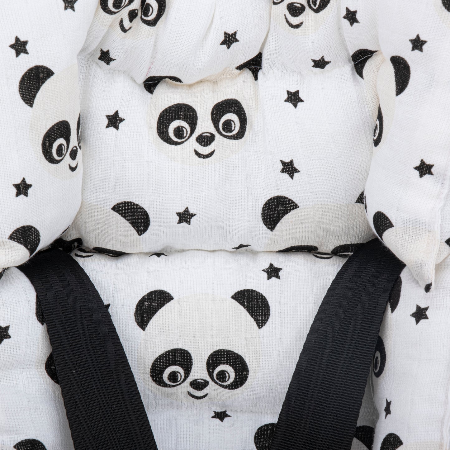 Puset Seti - Çift Taraflı - Krem Örgü - Panda