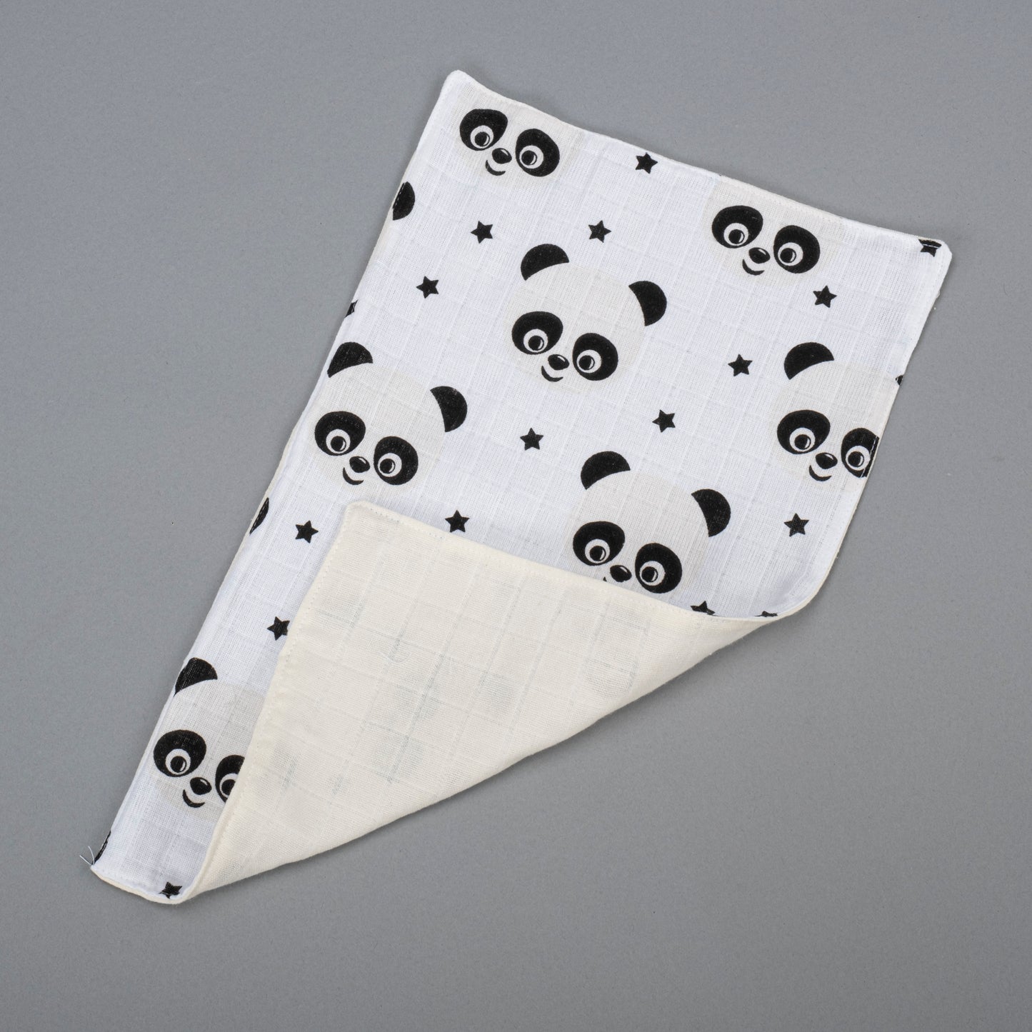 11 Parça Avantajlı Set - Çift Taraflı - Krem Muslin - Panda