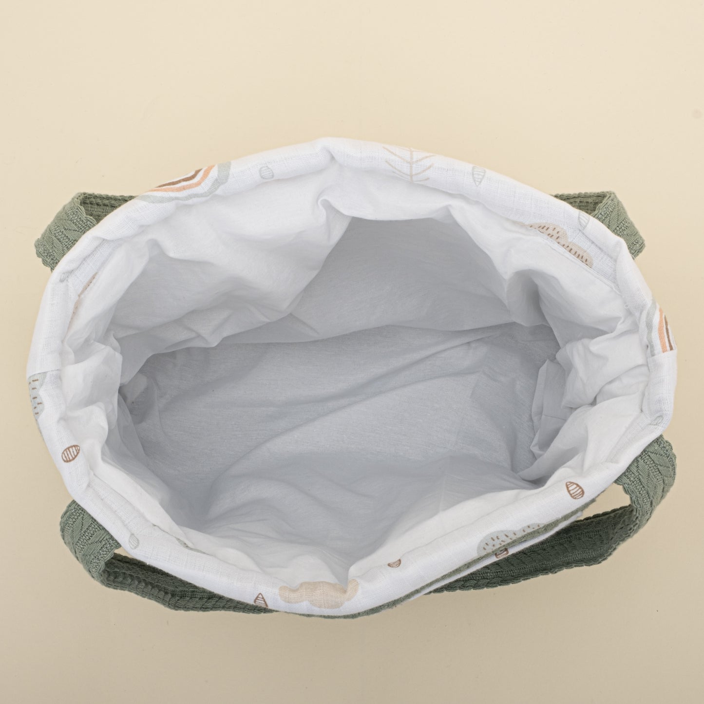 Bebek Bakım Çantası - Koyu Yeşil Örgü - Yeşil Gökkuşağı