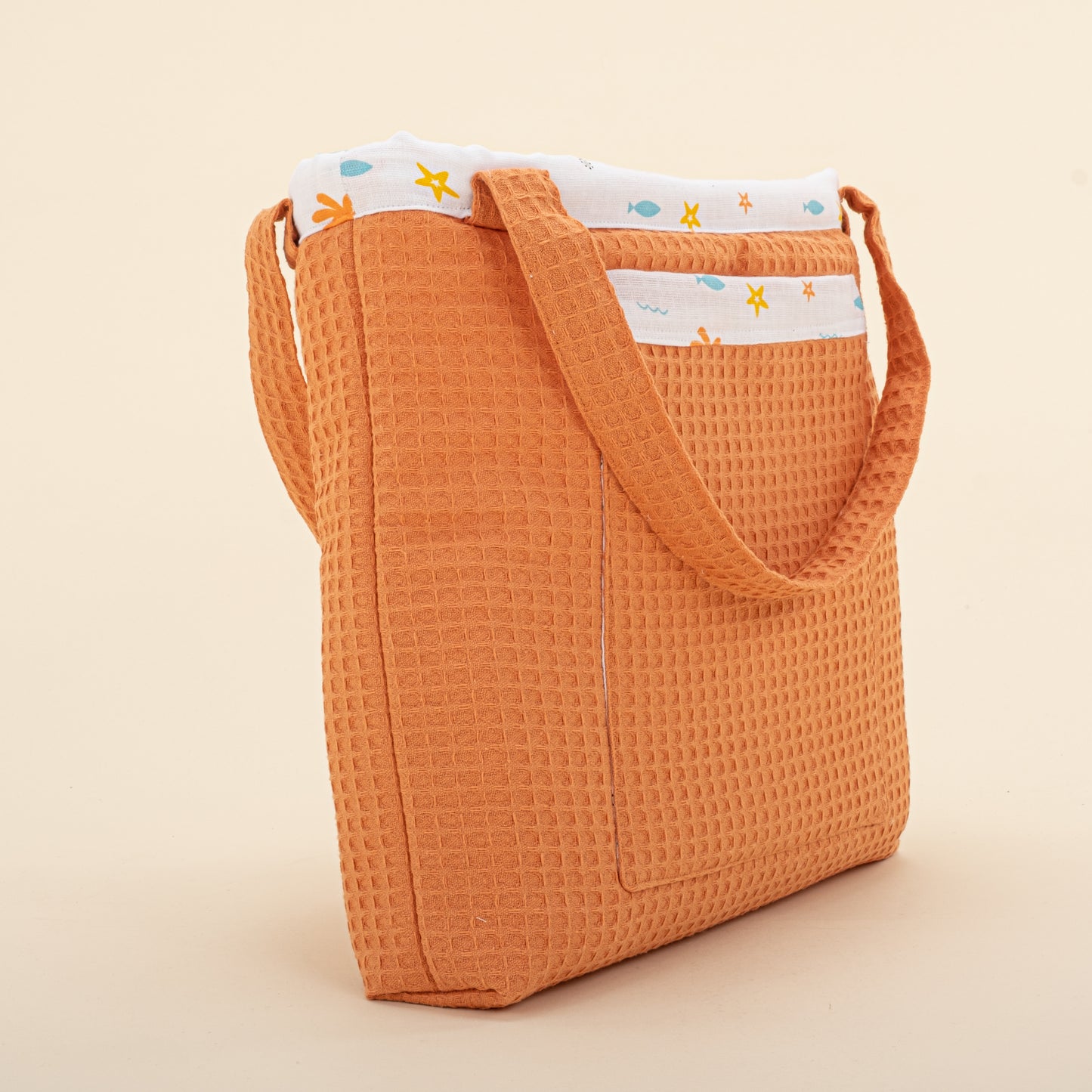 Bebek Bakım Çantası - Turuncu Petek - Ahtapot