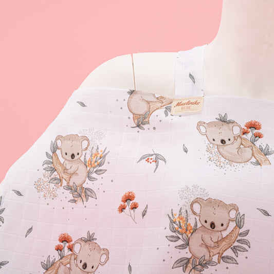 Çift Katlı Muslin Emzirme Önlüğü - Koala