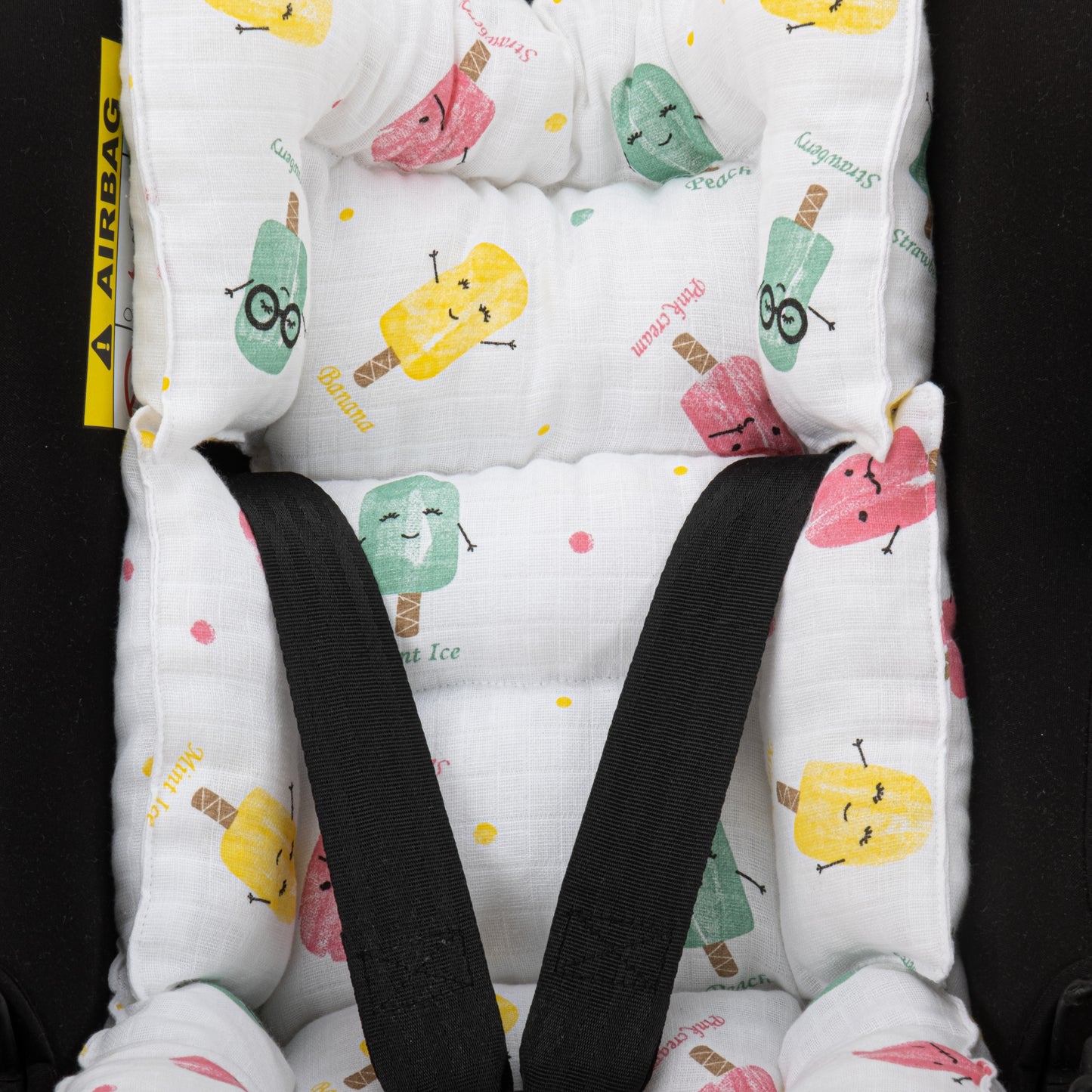 11 Parça Avantajlı Set - Çift Taraflı - Bebe Pembe Muslin - Dondurma