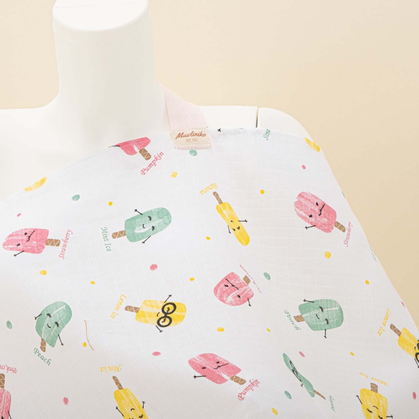 11 Parça Avantajlı Set - Çift Taraflı - Bebe Pembe Muslin - Dondurma