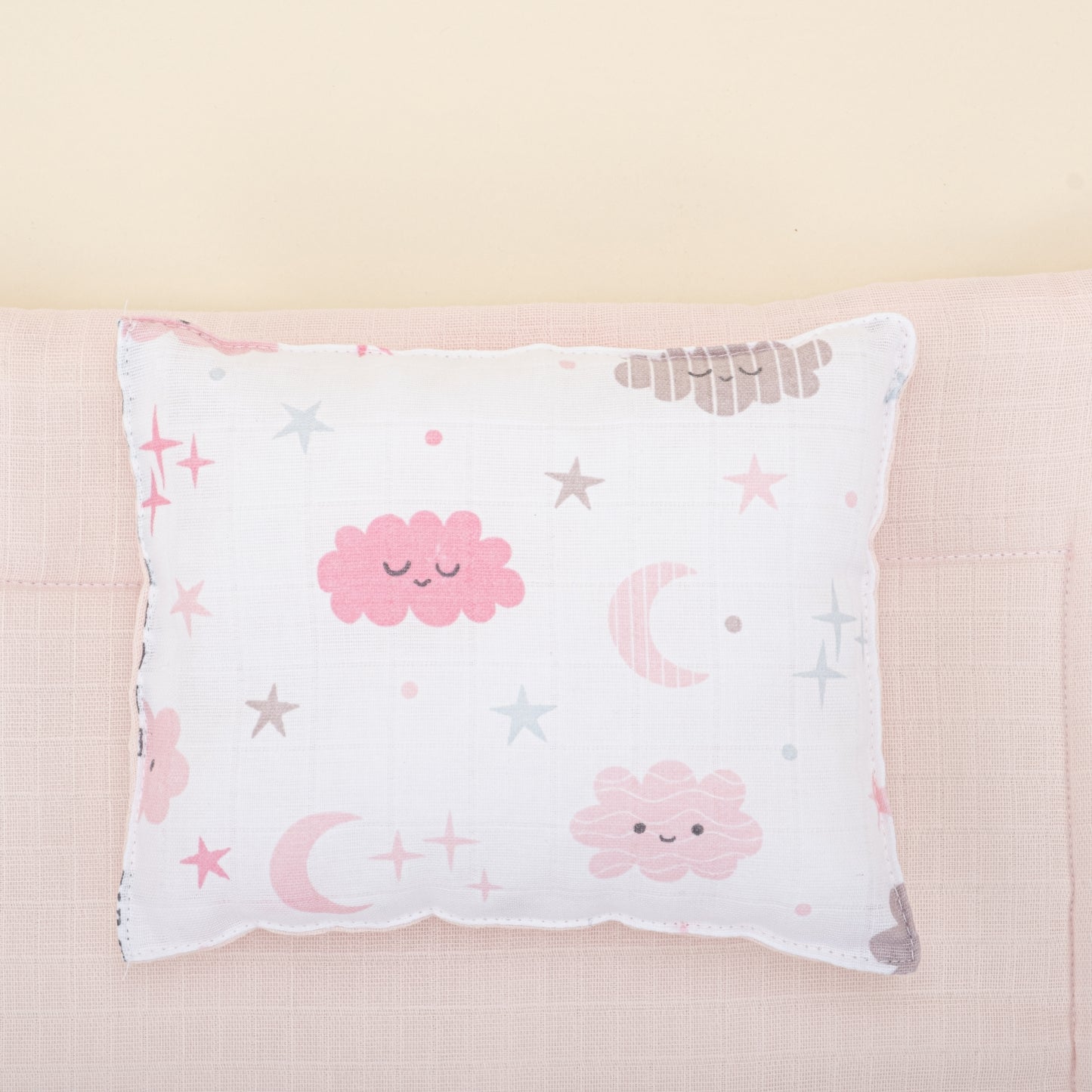 Uyku Tulumu - Bebe Pembe Muslin - Pembe Bulut