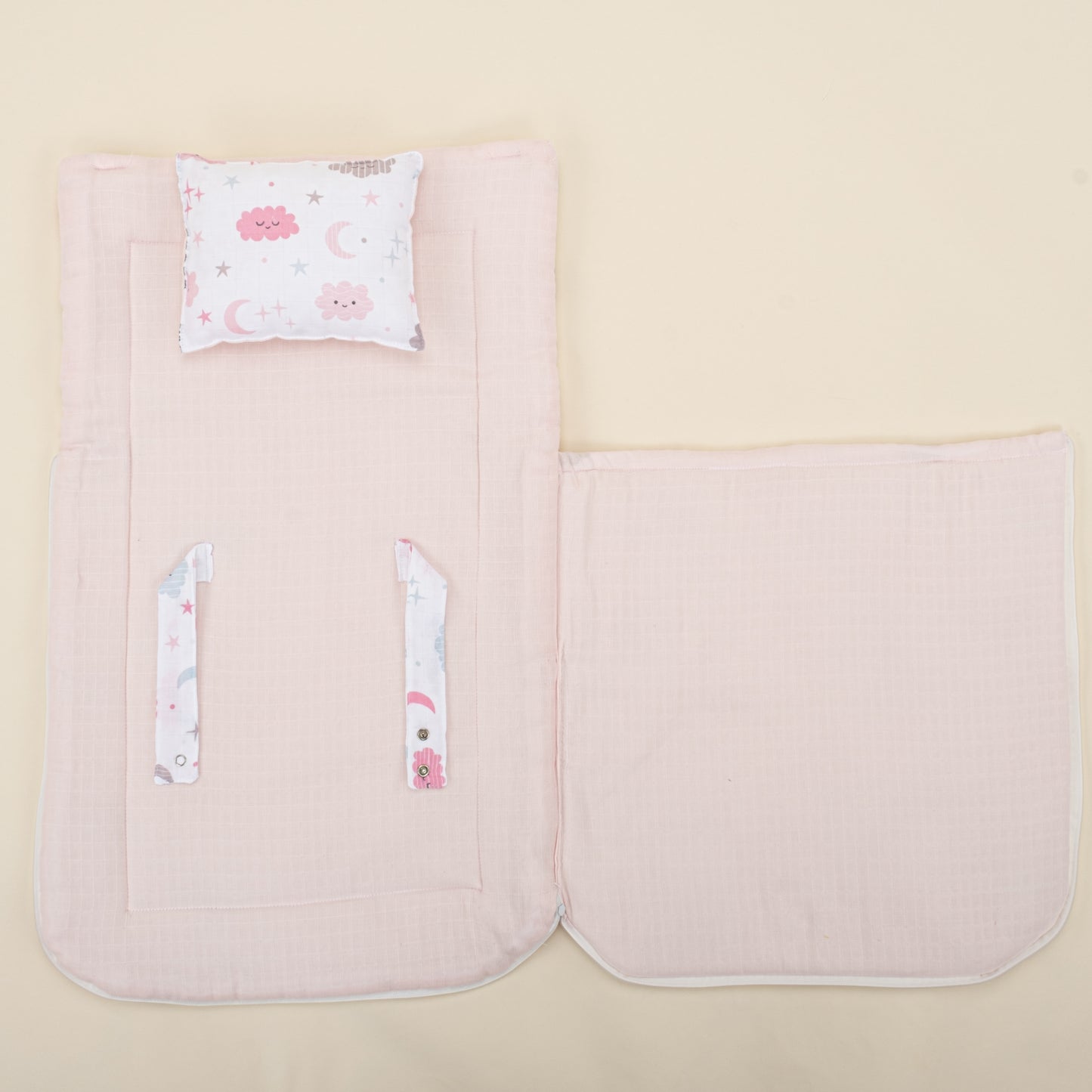 Uyku Tulumu - Bebe Pembe Muslin - Pembe Bulut