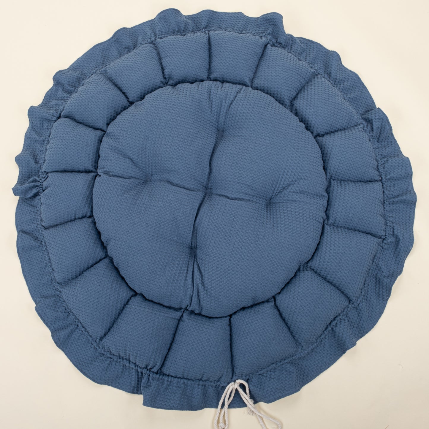 Yuvarlak Babynest - Çift Taraflı - İndigo Petek - Mavi Gökkuşağı