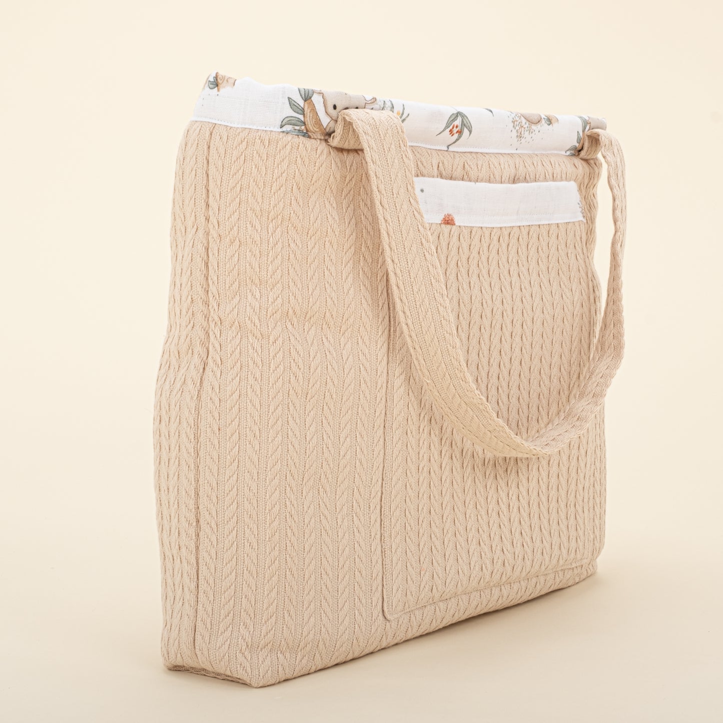 Bebek Bakım Çantası - Sütlü Kahve Örgü - Koala