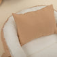 Babynest ve Yastık - Çift Taraflı - İki Katlı Bej Muslin - İki Katlı Krem Muslin