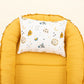 Babynest ve Yastık- Çift Taraflı - Hardal Muslin - Zoo