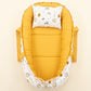 Babynest ve Yastık- Çift Taraflı - Hardal Muslin - Zoo