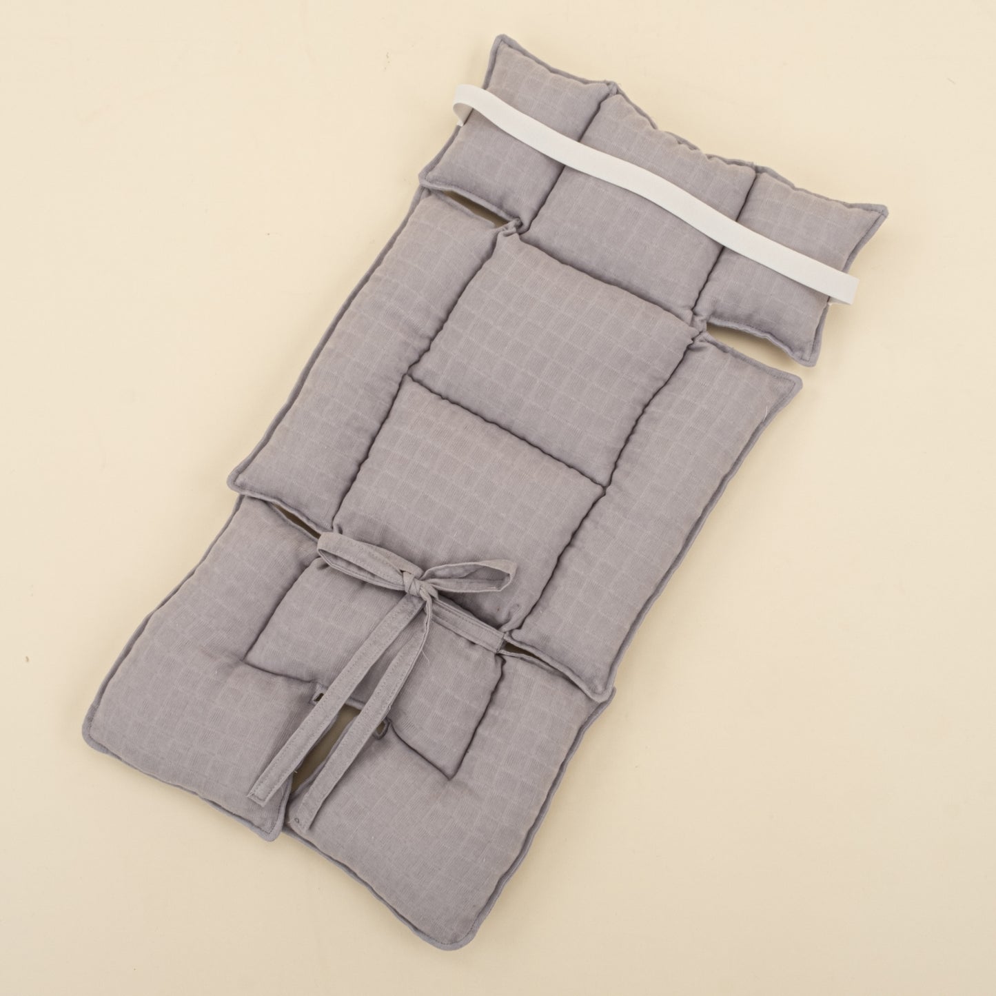 Bebek Arabası Minderi - Gri Muslin