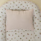 Babynest ve Yastık - Çift Taraflı - Bebe Pembe Muslin - Çiçekler