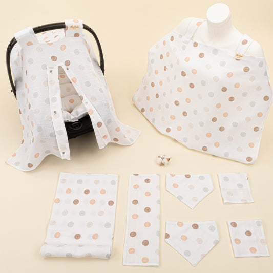 9 Parça Avantajlı Set - Tek Taraflı - Puantiye