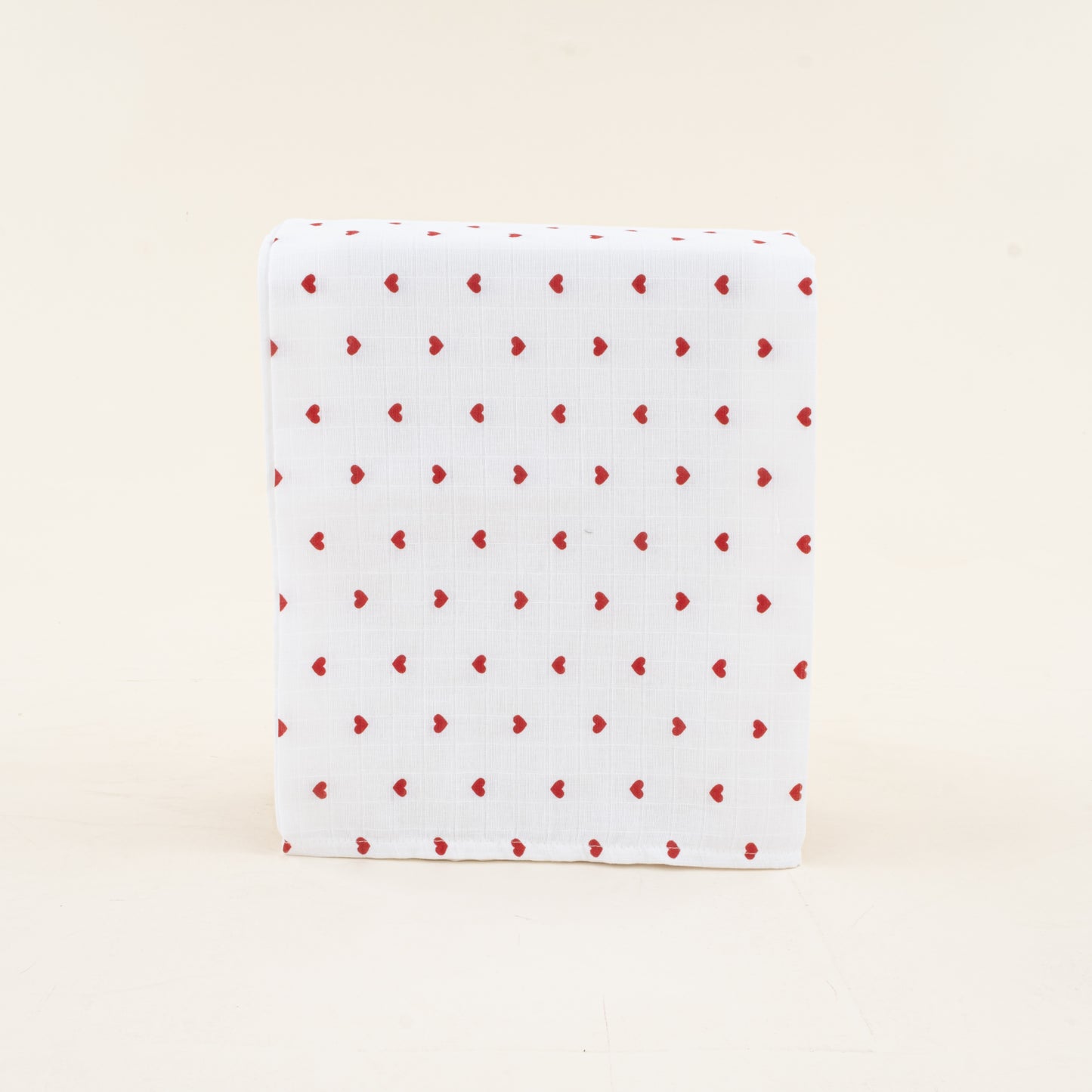 Müslin Örtü - Kırmızı Kalp