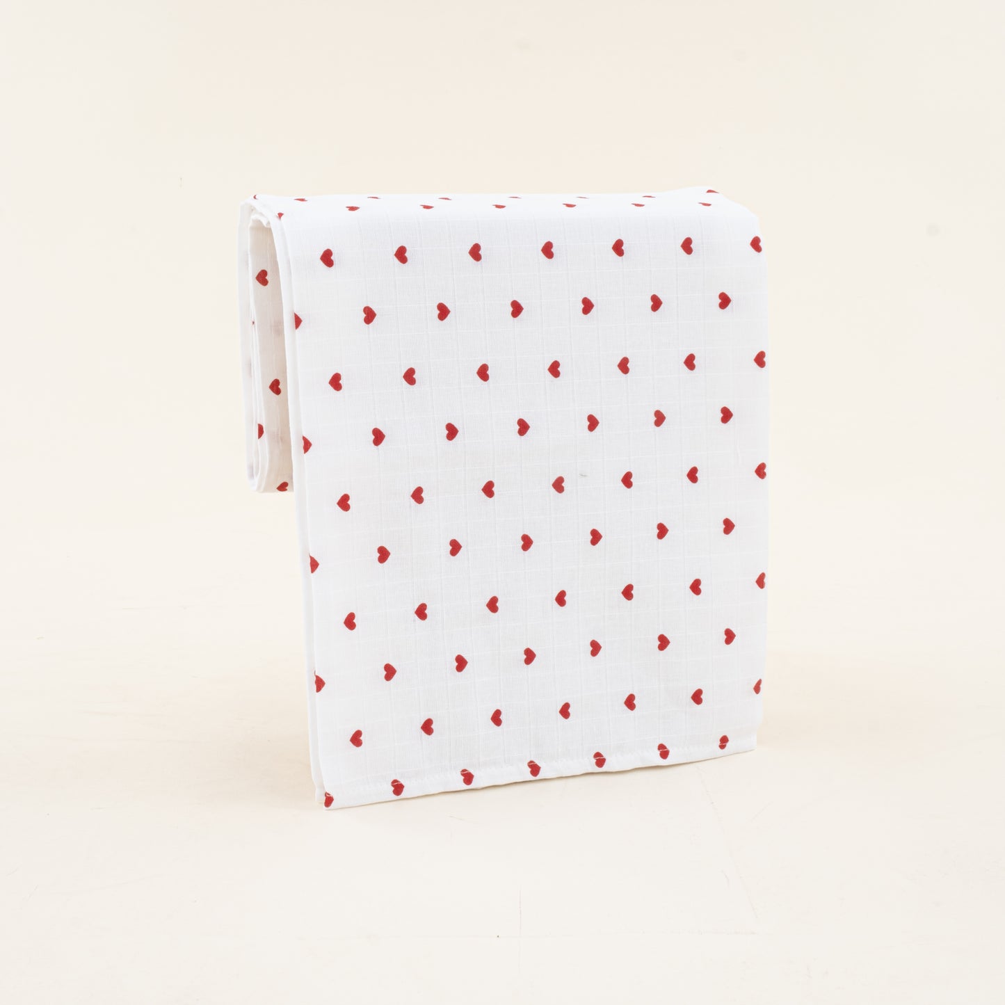 Müslin Örtü - Kırmızı Kalp