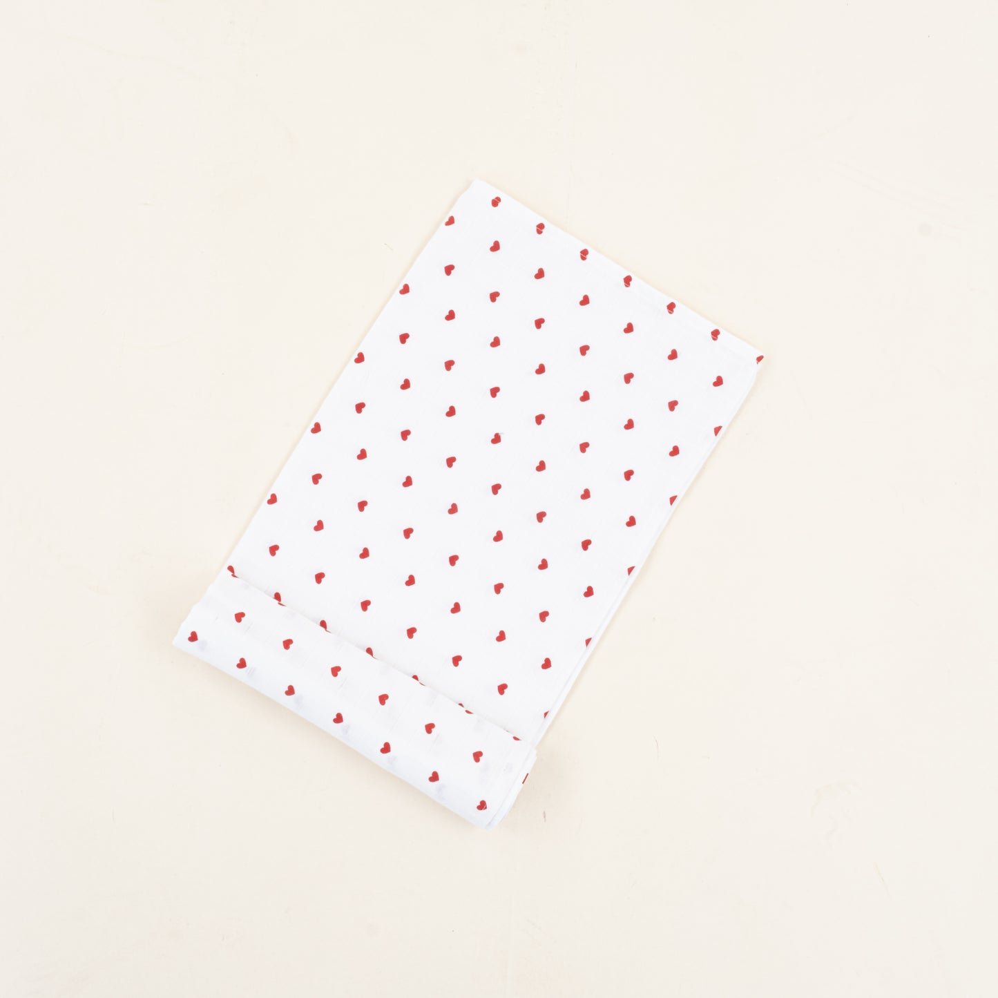 Müslin Örtü - Kırmızı Kalp