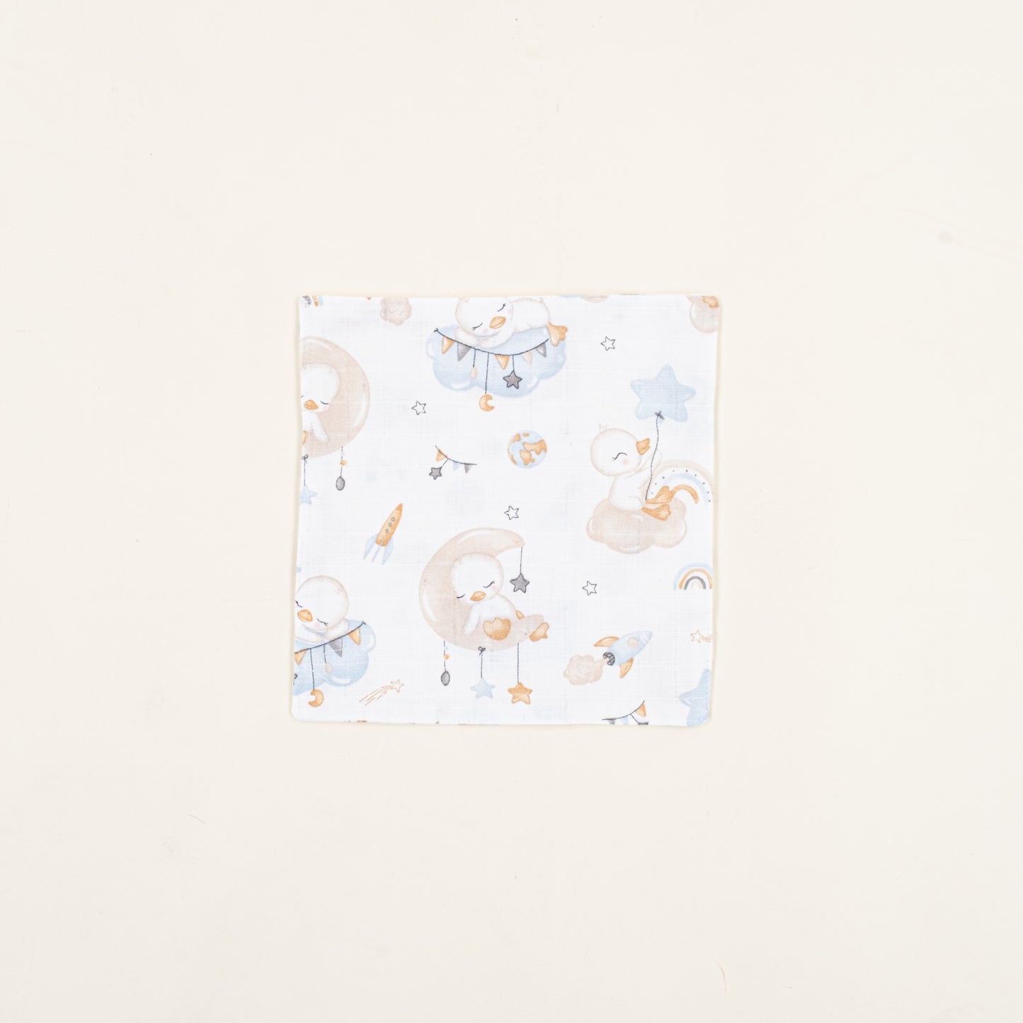 Önlük ve Mendil Seti - Tek Taraflı - Uykucu Ördek