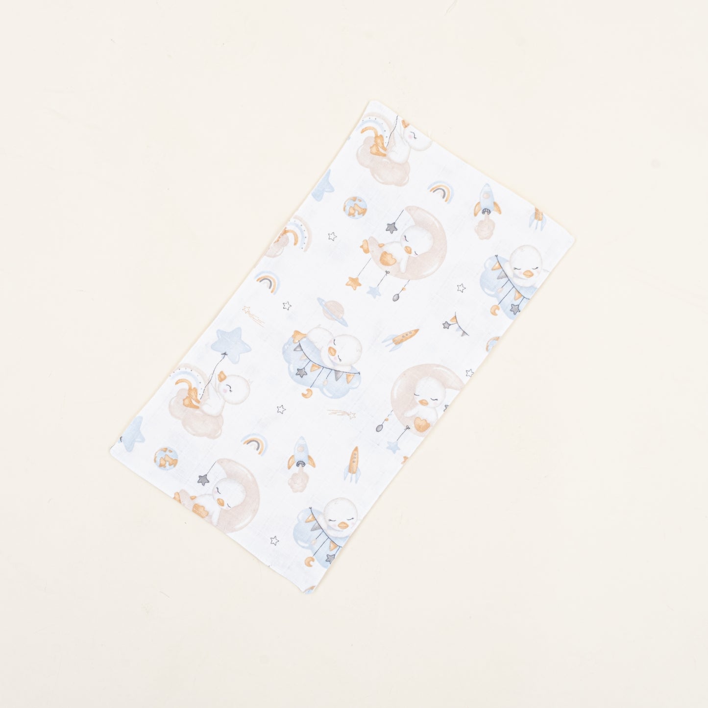 Önlük ve Mendil Seti - Tek Taraflı - Uykucu Ördek