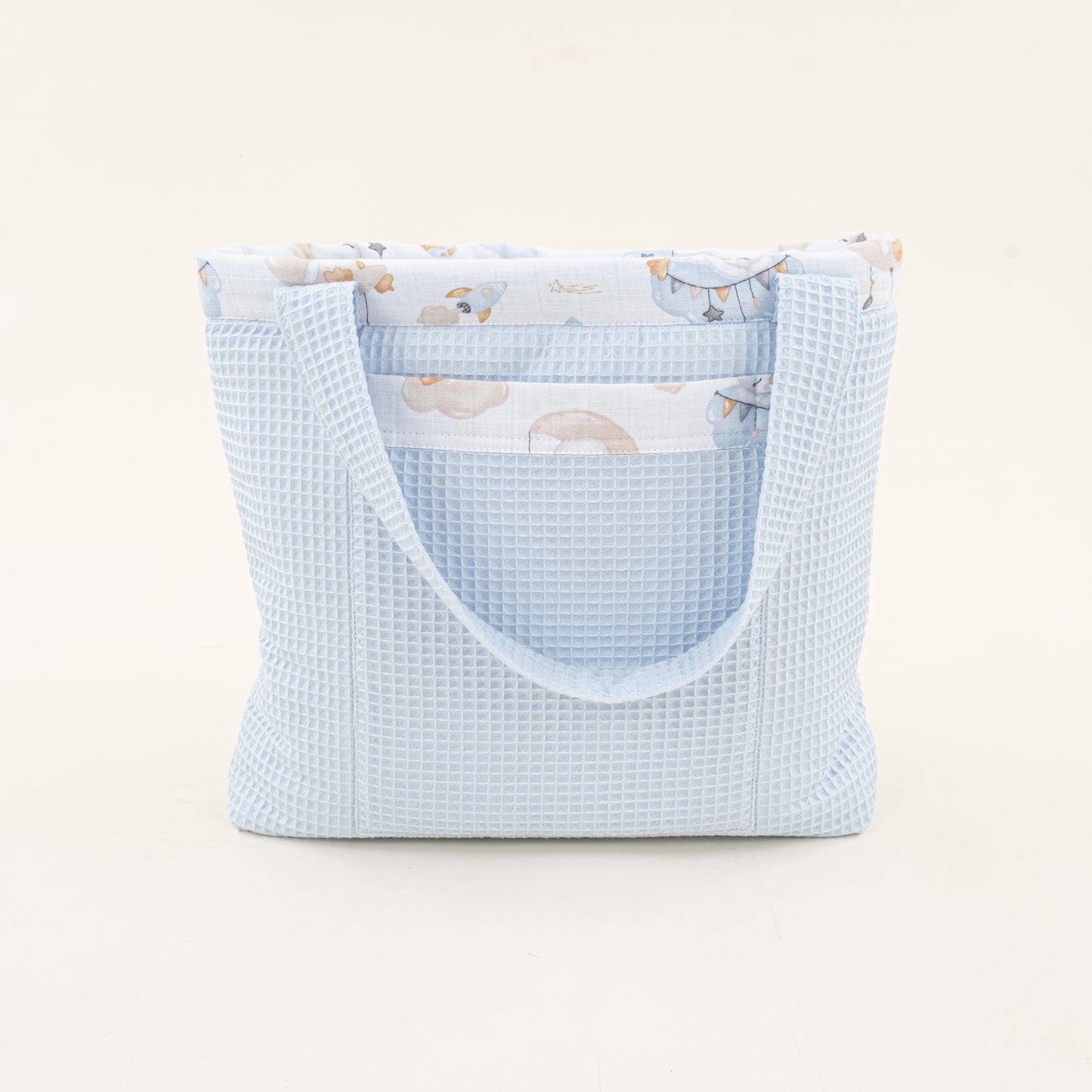 Bebek Bakım Çantası - Bebe Mavi Petek - Uykucu Ördek