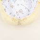 Babynest ve Yastık - Çift Taraflı - Sarı Muslin - Çiftlik hayvanları