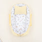 Babynest ve Yastık - Çift Taraflı - Sarı Muslin - Çiftlik hayvanları
