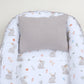 Babynest ve Yastık - Çift Taraflı - Toprak Waffle - Kahverengi Tavşan